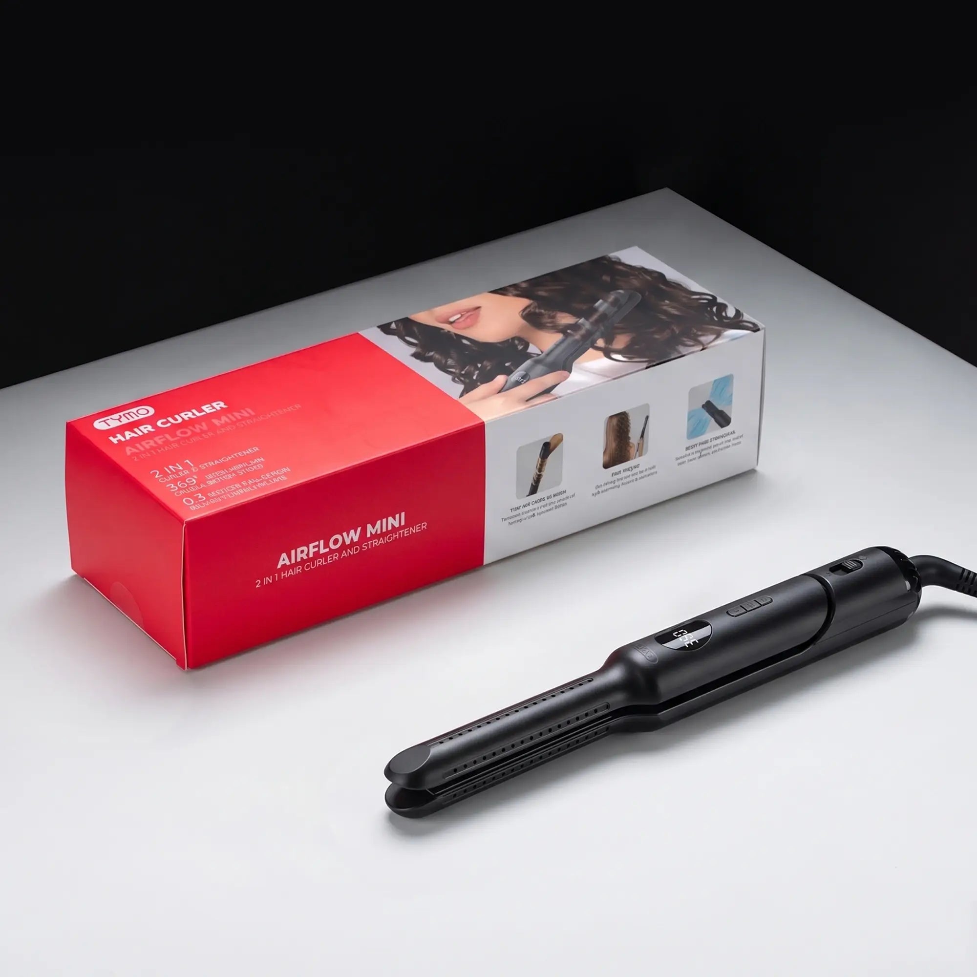 TYMO Airflow Mini airflow hair styler and original retail package box