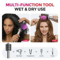 Achieve effects of 5 hair tools with TYMO AIEBEAM round hair brush