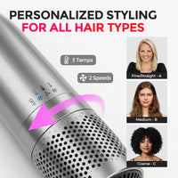 Personalized styling for all hair types with TYMO AIRBEAM best hair dryer brush