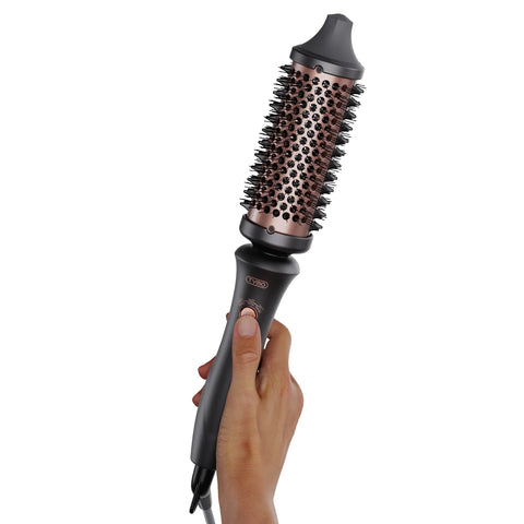 Smooth, frizz-free results — STYLUX by TYMO, the best hot air brush for frizzy hair