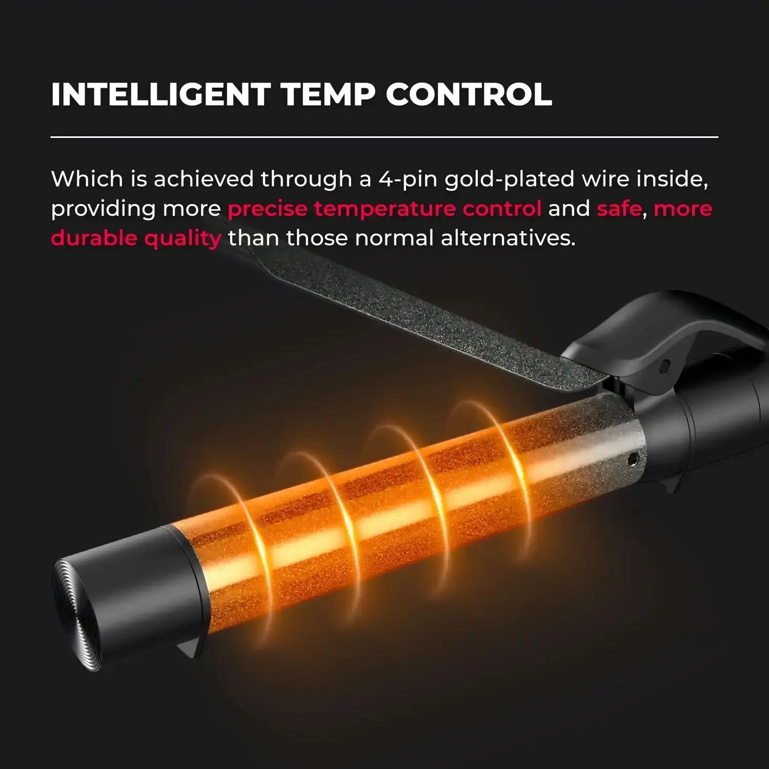 TYMO CUES Curling Iron with 3 Premium Ceramic Barrels