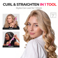 TYMO AIRFLOW blowout with curling iron for salon-style volume and smooth finish  