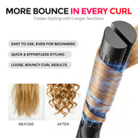 TYMO AIRFLOW for bouncy, defined curls, easy for beginners to create loose, voluminous styles