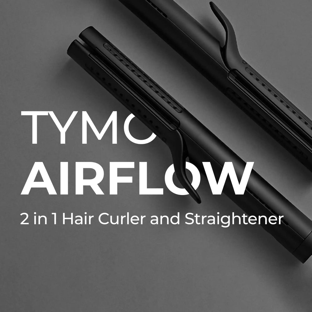 TYMO Airflow Curling Flat Iron Hair Straightener Curler 2 in 1 Ionic Ceramic