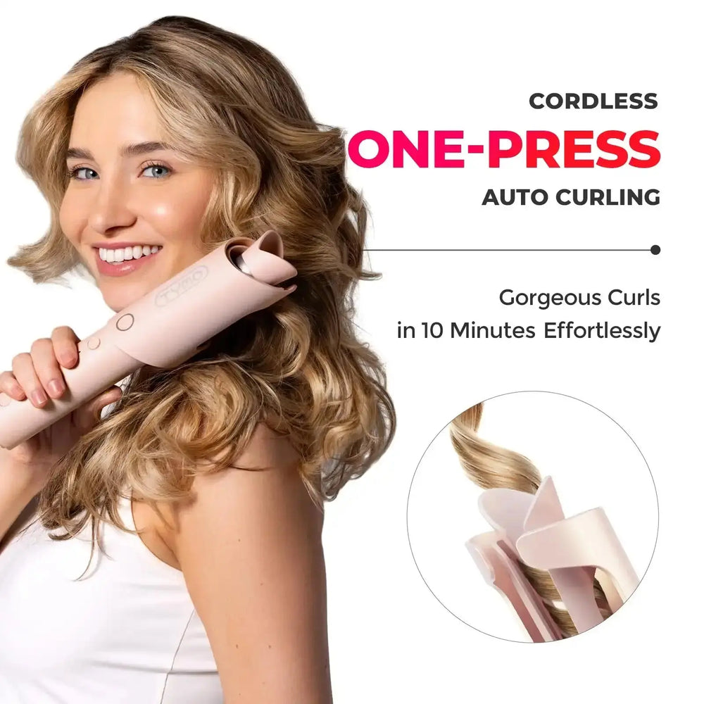 TYMO CURLGO PINK Automatic Cordless Curling Iron TYMO Beauty