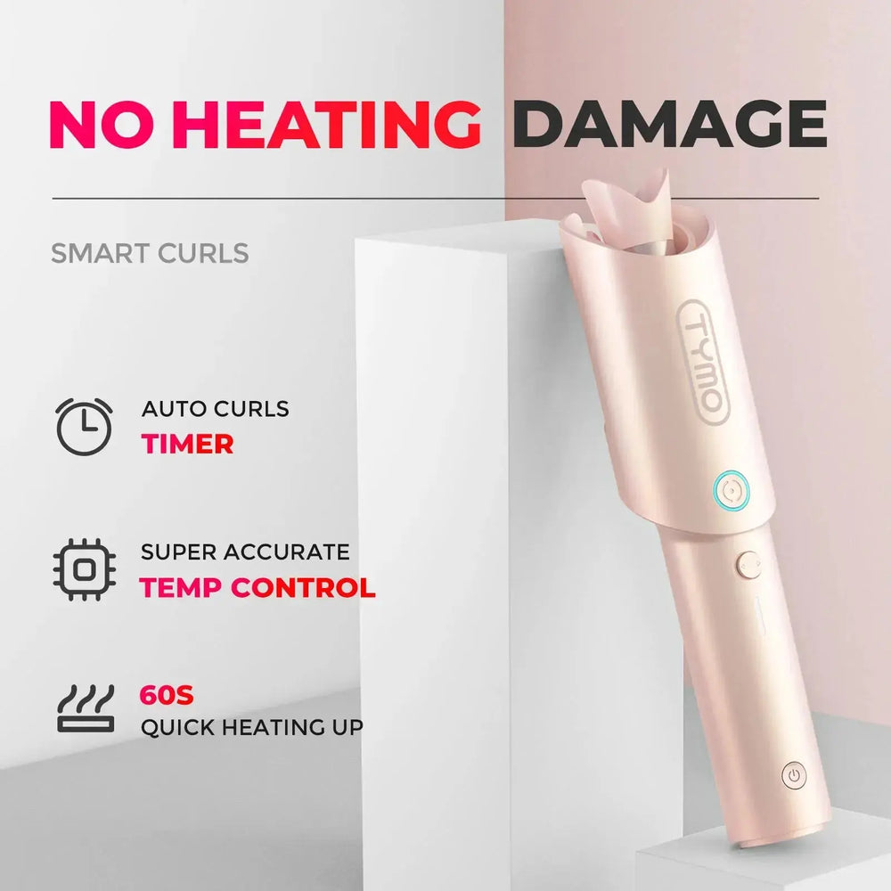 TYMO CURLGO PINK Automatic Cordless Curling Iron TYMO Beauty