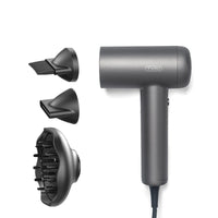 
                  
                    TYMO AIRHYPE LITE SILVER 3 Nozzles professional blow dryer featuring smoothing nozzle, comb nozzle, and adjustable diffuser for versatile styling options.
                  
                