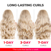 
                  
                    Week-long lasting curls progression with TYMO CURLGO Curling Iron.
                  
                