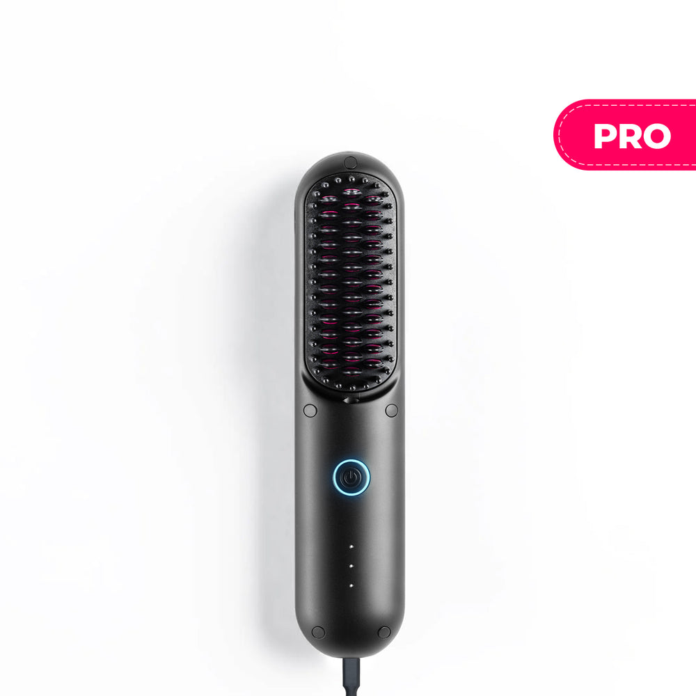 
                  
                    TYMO PORTA PRO hair straightener in Black, a professional-grade hair styling tool, showcasing its cordless design and functionality.
                  
                