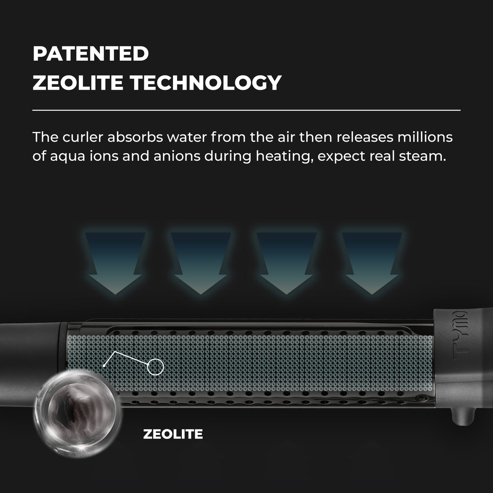 
                  
                    TYMO AQUA Steam Curling Iron with Patented Zeolite Technology
                  
                